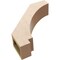 Ekena Millwork 5-inch W x 18-inch D x 18-inch H Imperial Rough Cedar Woodgrain TimberThane Knee Brace, Primed BRCUR05X18X18IMPRCPR - alternate 5